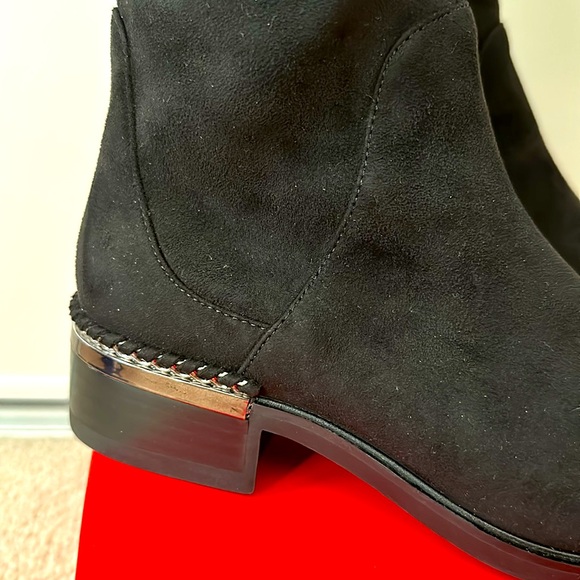 WISHBONE - Over Knee High Tall Block suede boots - Picture 3 of 5